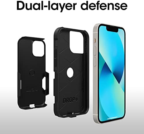 OtterBox iPhone 13 mini ve iPhone 12 mini Banliyö Serisi Kılıf-SİYAH, ince ve sert, cep dostu, bağlantı noktası korumalı