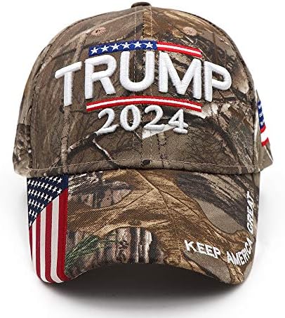 Trump 2024 Şapka Donald Trump Şapka 2024 Amerika'yı Koru Büyük Şapka MAGA Camo İşlemeli Ayarlanabilir beyzbol şapkası