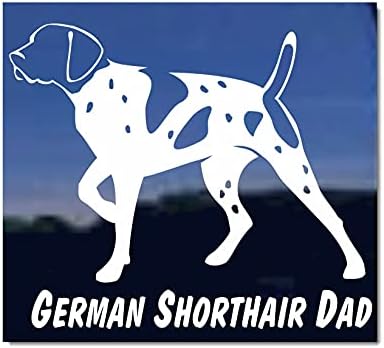 Alman Shorthair Baba-Alman Shorthaired Pointer Köpek Vinil Pencere Çıkartması Pencere çıkartma