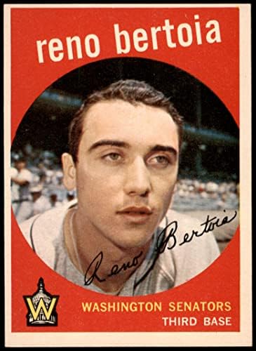 1959 Topps 84 Reno Bertoia Washington Senatörleri (Beyzbol Kartı) ESKİ / MT Senatörleri