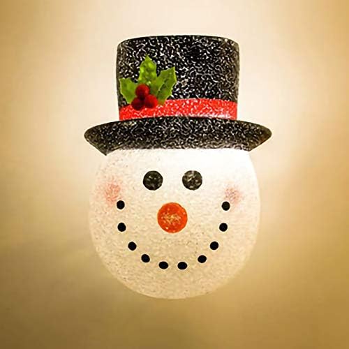 Akabsh Noel Süslemeleri, 2 ADET ChristmasLampshade lamba gölge Noel Abajur Kardan Adam lamba kapağı kapı asılı açık
