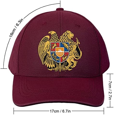 Ermeni arması Spor beyzbol şapkası Vintage Baba Şapka Erkekler Kadınlar için Ayarlanabilir Boyutu