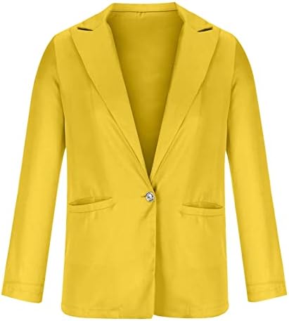 Blazer Ceketler Kadınlar için İş Ofis Dış Giyim Düğme Aşağı Ceket Yaz Moda Blazers