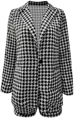 Blazer Ceketler Kadınlar için İki Parçalı Ofis Takım Elbise Egzersiz Blazer Elbise 2023 moda Kıyafet İş Rahat Blazer