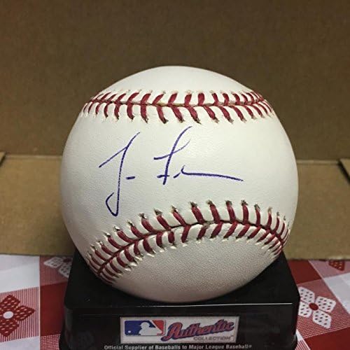 Jeff Fiorentino Baltimore Orioles M. l. coa İmzalı Beyzbol Topları ile İmzalı Beyzbol