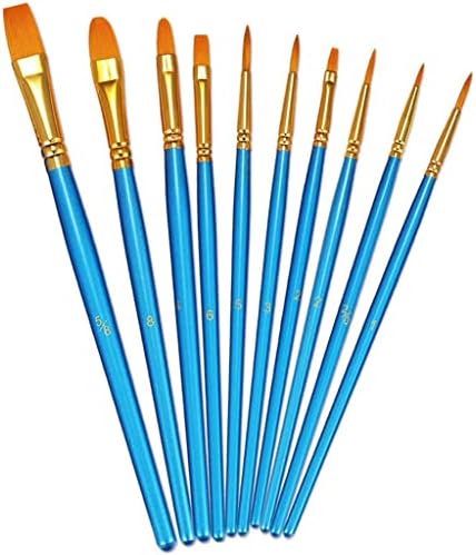 WALNUTA 20 adet Pembe boya fırçası Seti Yuvarlak Sivri Ucu Boya Fırçaları Naylon Saç Sanatçısı Boya Fırçaları Akrilik