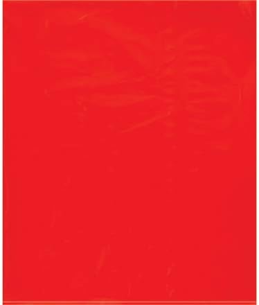 Kutu Ortakları PB572R 15 x 18 inç. 2 Mil Kırmızı Düz Poli Çanta-1000'li Paket