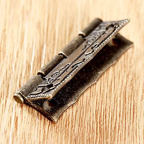 CHYSP 10 adet Menteşeler 3623mm Demir Antik Bronz Çinko Demir Dekoratif Vidalar Vintage Ahşap Mücevher Kutusu Dolabı