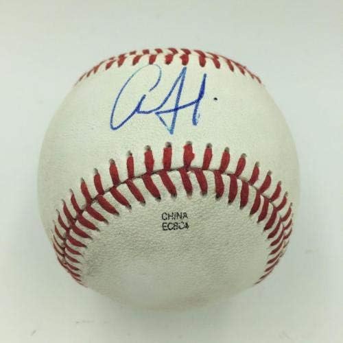 Aaron Judge Çaylak Öncesi İmzaladı 2014 Oyunu Kullanılmış Arizona Güz Ligi Beyzbol JSA-MLB Oyunu Kullanılmış Beyzbol