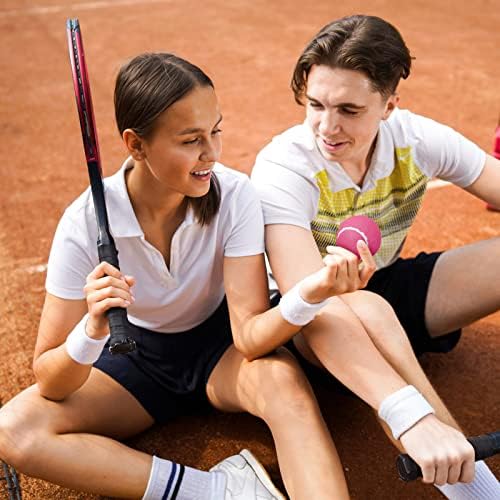 48 Pcs Standart Basınç Tenis Topları Toplu, eğitim Tenis Topları Uygulama Oynarken Topları için Oyuncu Acemi Gençlik