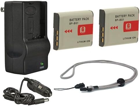 Sony Cybershot DSC-N2 Yüksek Kapasiteli Piller ( 2 Adet) + AC / DC Seyahat Şarj Cihazı + Krusell Multidapt Boyun