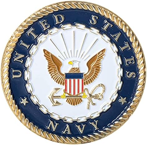 Amerika Birleşik Devletleri Donanması Deniz Destek Etkinliği Bethesda Mücadelesi Coin ve Mavi Kadife Teşhir Kutusu