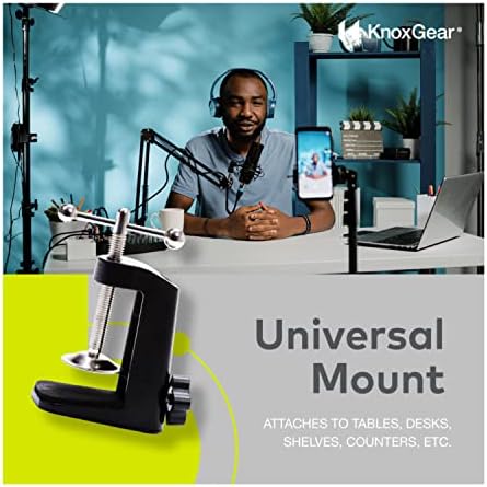 Knox Dişli stüdyo mikrofon sopası Kol Standı Mikrofonlar, Oyun, Podcast ve Kayıt Boomarm mikrofon standı Masa, 5/8