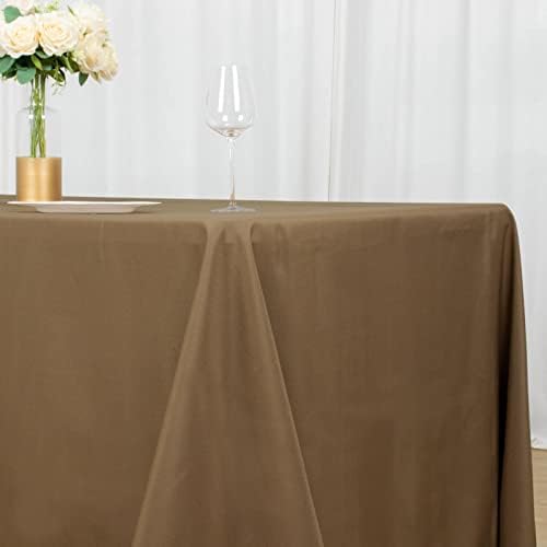 Efavormart 72x120 Taupe Toptan Çarşafları Polyester Masa Örtüleri Ziyafet Keten Düğün Parti Restoran Masa Örtüsü