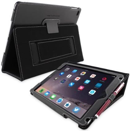 Apple iPad 3 ve 4 için Snugg Deri Flip Standı Kılıfı - Siyah