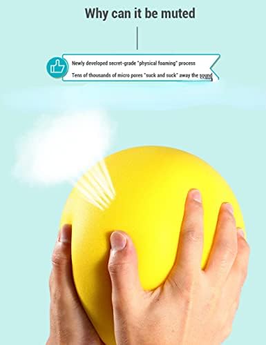 Dilsiz Kabarık Topu, çocuk oyuncağı Atlama Topu Elastik Köpük Dodge Topu Yumuşak PU Duyusal Fidget Açık Hava Etkinliği