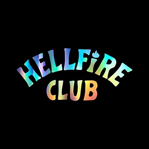 Hellfire Kulübü Çıkartması vinil yapışkan Oto Araba Kamyon Duvar Dizüstü | Holografik / 8 x 3.8