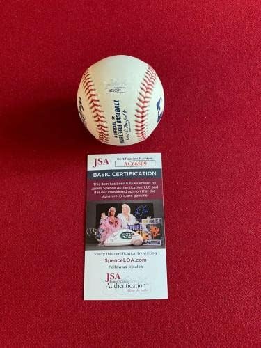 Jim Thome İmzalı (JSA) HOF Yazılı Resmi Beyzbol (Eski) - İmzalı Beyzbol Topları