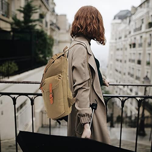 WİNTMİNG Vintage keten sırt çantası Kadın Erkek Seyahat Sırt Çantası Rahat Laptop Sırt Çantası Kolej okul çantası