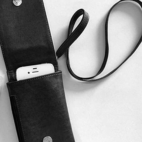 Hoşgeldiniz Alıntı Art Deco Hediye Moda Telefon Cüzdan çanta Asılı Cep Kılıfı Siyah Cep