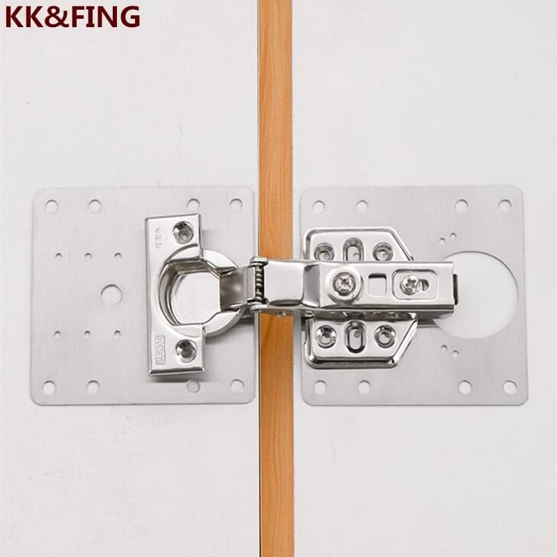 KK ve PARMAK paslanmaz çelik dolap kapı menteşesi Tamir Plakası Mobilya Menteşe Sabit Plaka Takviye Plakası dolap