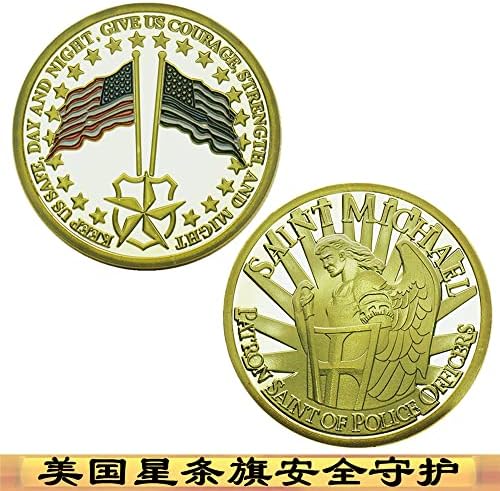 Amerikan Zafer hatıra paraları Yıldızlar ve Çizgiler Paraları Mavi Çizgi Bayrağı altın madalyonlar Güvenlik Görevlisi